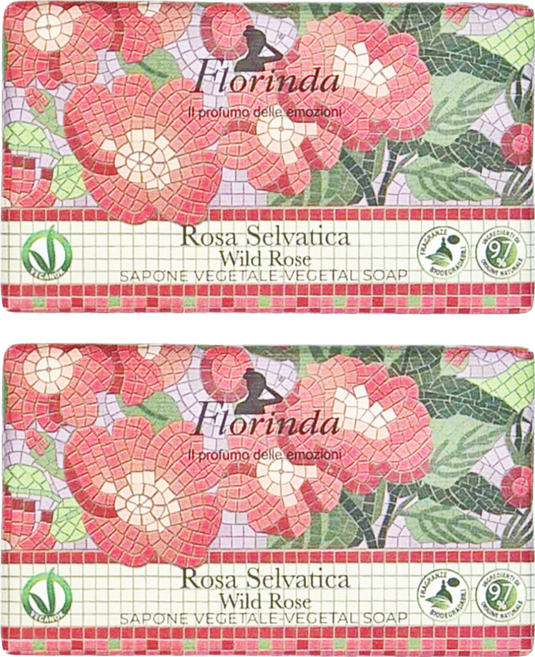 Florinda 密藏玫瑰檀香潤膚皂, 200g, 2個