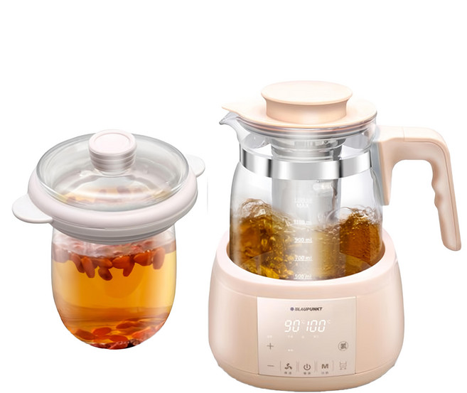 BLAUPUNKT 德國藍寶 智能萬用養生燉煮壺 BPH-K10, 粉色, 1台, 1300ml