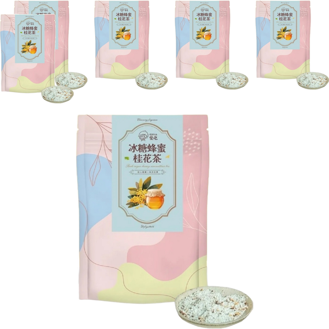 CHILL 愛吃 冰糖蜂蜜桂花茶 150g, 25g, 6入, 6包
