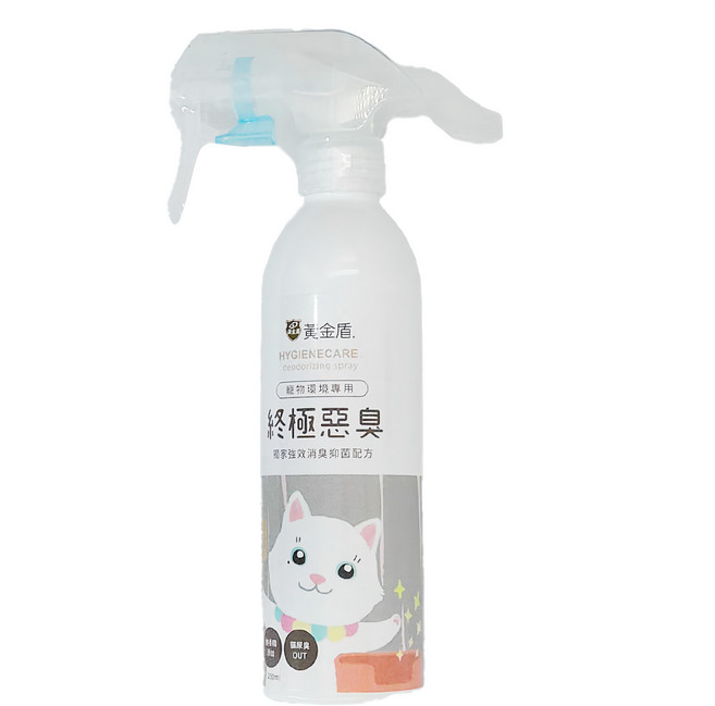 黃金盾 寵物終極惡臭噴霧, 250ml, 1瓶