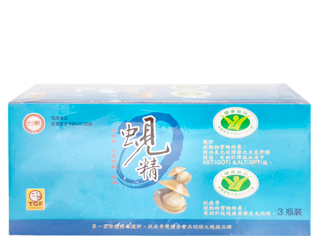 台糖 蜆精 3瓶, 186ml, 1盒