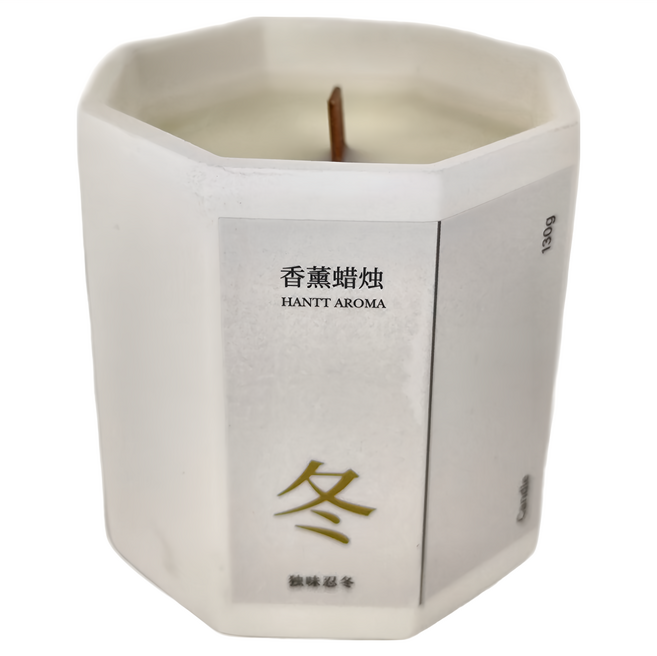 AROMAME 雷納多彌香 澳洲天然紅木芯八角瓶香氛蠟燭 F5186-7, 獨味忍冬, 130g, 1件