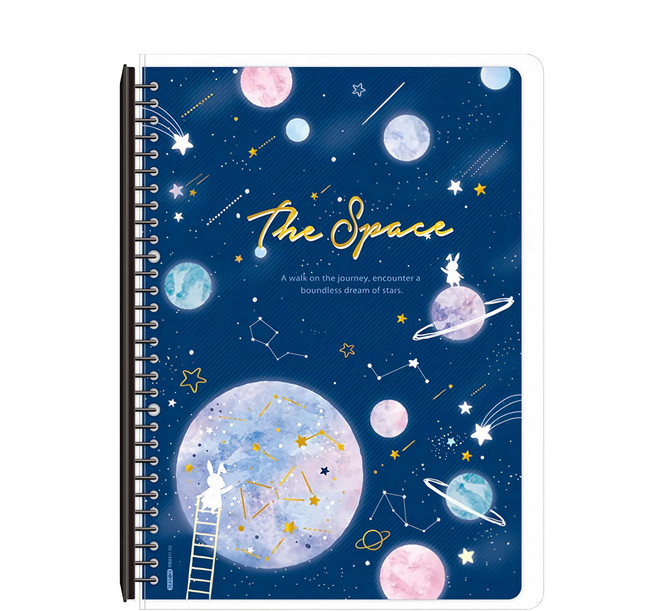 SEASON Paper&Gift 四季紙品禮品 30孔輕便夾 13K, 梯星 藍色, 1本