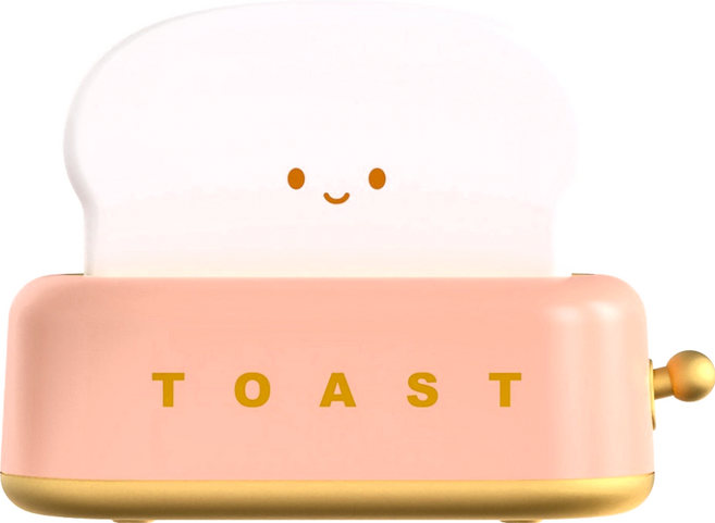 E.B.MADE 超萌烤吐司機小夜燈, 莓粉