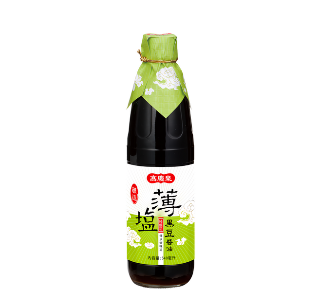 高慶泉 薄鹽黑豆醬油, 540ml, 1瓶