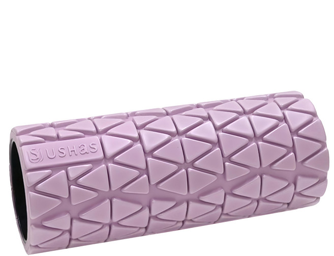 USHaS 瑜癒 ZenRoller 瑜珈舒壓按摩長滾筒, 粉藕紫, 1個