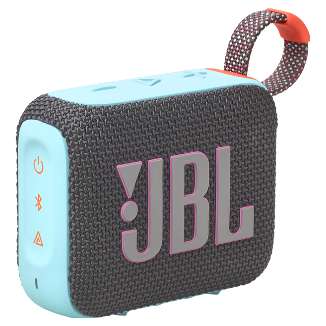 JBL GO 4 可攜式防水藍牙喇叭 長達 7 小時播放時間 支援多喇叭連接, 黑橘色