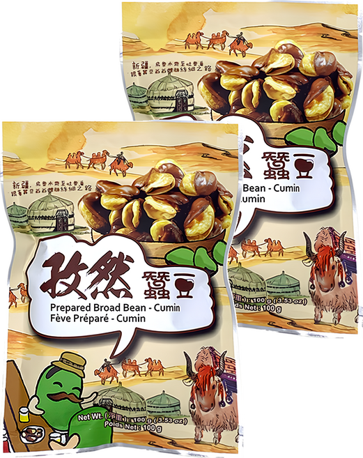 六福 孜然蠶豆, 100g, 2包