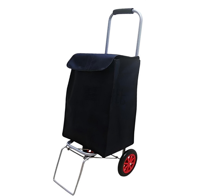 摺疊帆布購物車, 黑色, 1個