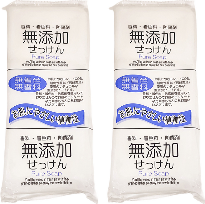 WINS 日本合成 純淨無添加香皂, 100g, 6入