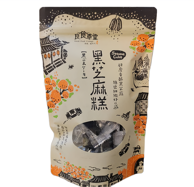 良食草堂 黑芝麻糕, 200g, 1袋