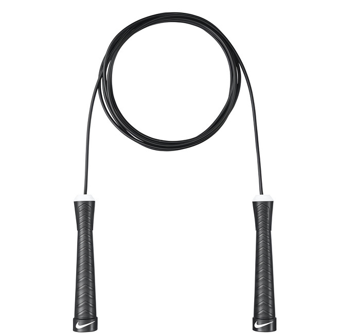 NIKE 耐吉 FUNDAMENTAL SPEED ROPE 跳繩, 黑白色, 1個