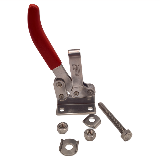 GOOD HanD 嘉手 夾持力100kg 水平式夾鉗 GH-201-C, 1組