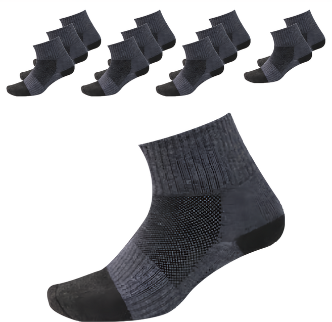 乾爽1/2毛巾底男襪 25-28cm