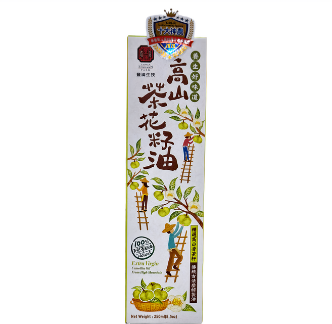 豐滿生技 高山茶花籽油 苦茶油, 250ml, 1瓶