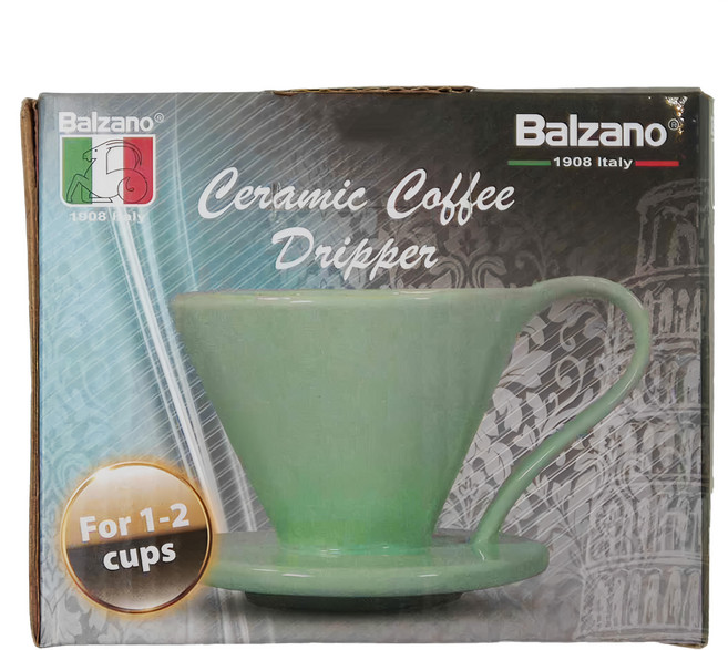 Balzano 花瓣濾杯, 陶瓷咖啡濾杯, 1個, 1~2杯