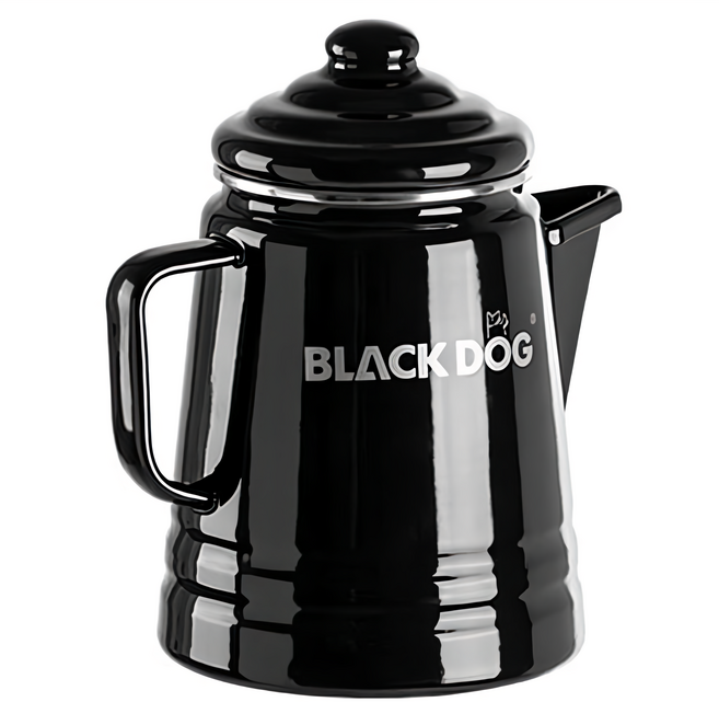BLACK DOG 黑狗 黑化輕奢琺瑯咖啡壺 YC011, 黑色, 1個