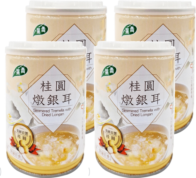 青葉 桂圓燉銀耳, 250g, 4罐
