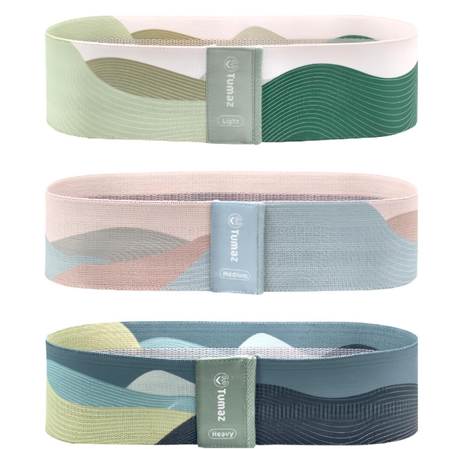 Tumaz 月熊 三階段翹臀彈力圈 3個, 山型, 1組