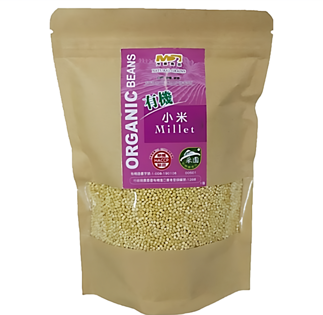 茂喜食品 有機小米, 400g, 1包