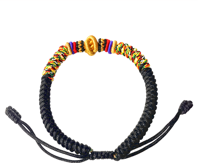 財源無限 金剛結五色線手鍊 手圍14-20cm