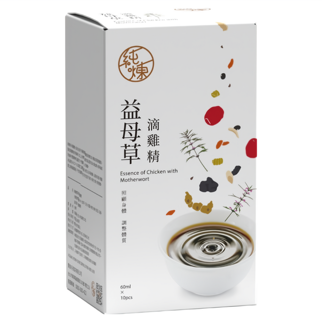 純煉 益母草滴雞精 10包, 1套, 600ml