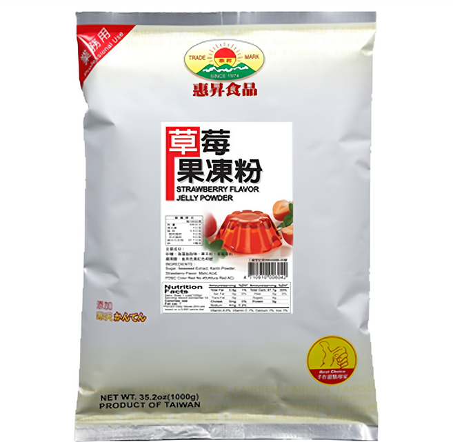 FAIRSEN 惠昇食品 草莓果凍粉, 1kg, 1包