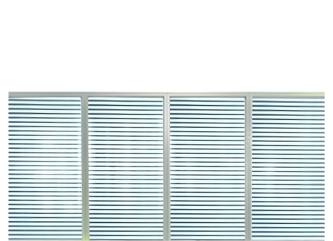 超大抗UV隔熱防窺自黏玻璃貼, 多色 百葉窗