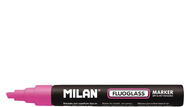 MILAN 玻璃彩繪擦擦筆 21.3g, 粉色, 1支