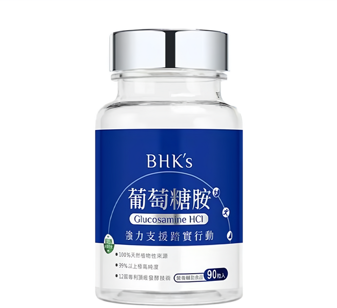 BHK's 專利葡萄糖胺錠, 90顆, 1罐