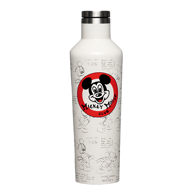 CORKCICLE. 酷仕客 米老鼠俱樂部系列 三層真空易口瓶 7.8 x 24.5cm 390g, 復古白, 475ml, 1個