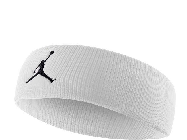 NIKE 耐吉 JORDAN 喬丹 DRI-FIT 單色頭帶, 1條, 白色