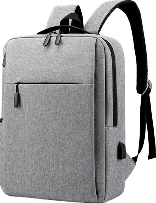 esoon 雙肩筆電後背包, 淺灰色, 1個