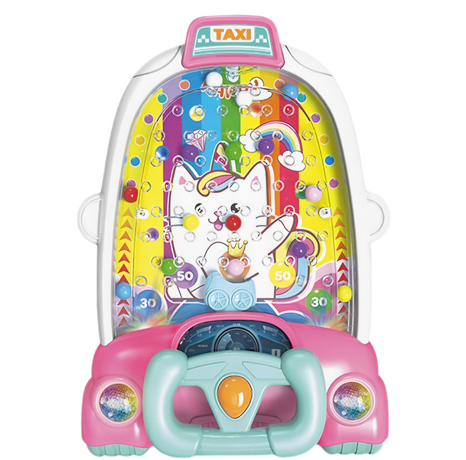 小貝星 電動聲光彈珠台遊戲 柏青哥 2850, 1組, 粉色