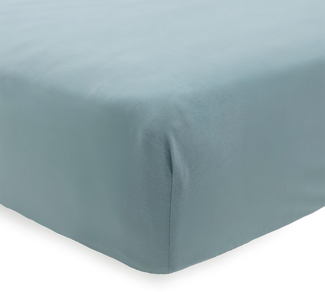 little unicorn 絲柔超彈床包 竹纖維, 柔霧藍, 1個