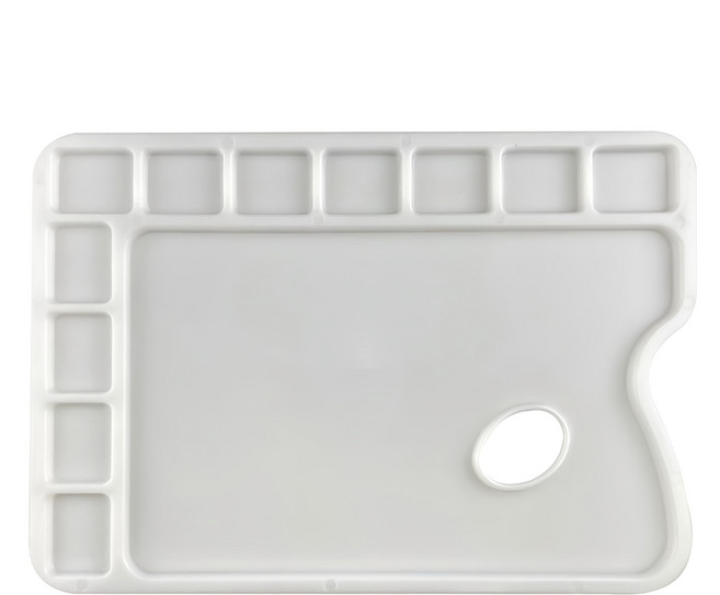 AP. 普思 方形水彩塑料調色盤 EYM-B4 34 x 23cm, 1個