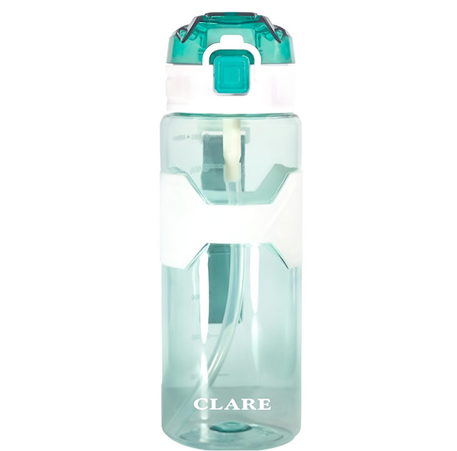 CLARE 彈蓋隨行吸管壼, 絲蘭綠, 1000ml, 1個