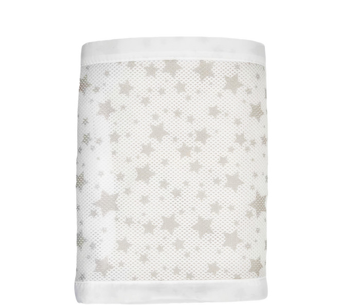 BreathableBaby 透氣嬰兒兩側床圍 148 x 28cm 2片, 滿天星灰