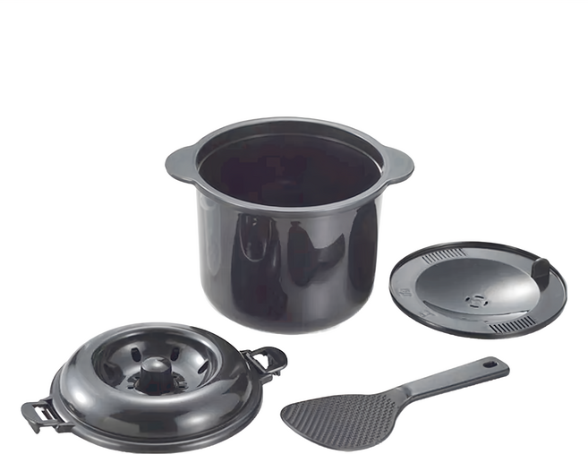 KKS 備長炭微波專用煮飯器 微波飯鍋 1.2L, 1個