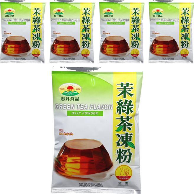 FAIRSEN 惠昇食品 茉綠茶凍粉, 1kg, 5包