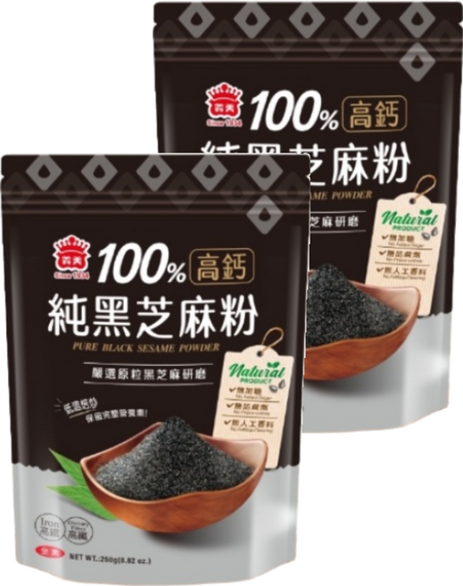 義美 高鈣純黑芝麻粉, 250g, 2包