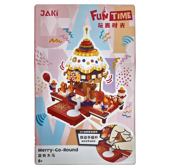JAKi 佳奇 手搖木馬 Fun Time 玩趣時光 8+, 多色, 1盒
