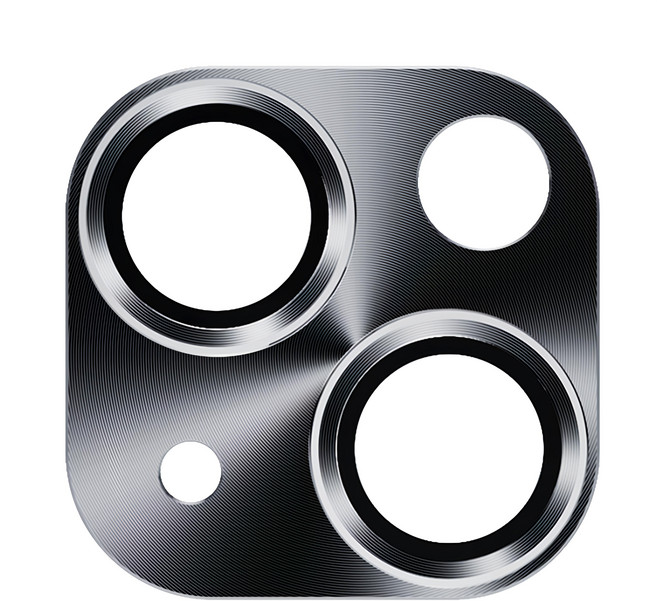 TOTU 拓途 鋼化玻璃膜鋁合金一體式鎧甲鏡頭保護貼 黑色, 1個