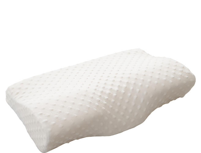BUHO 布歐 人體工學波浪記憶枕 蝶型, 1顆, 白色