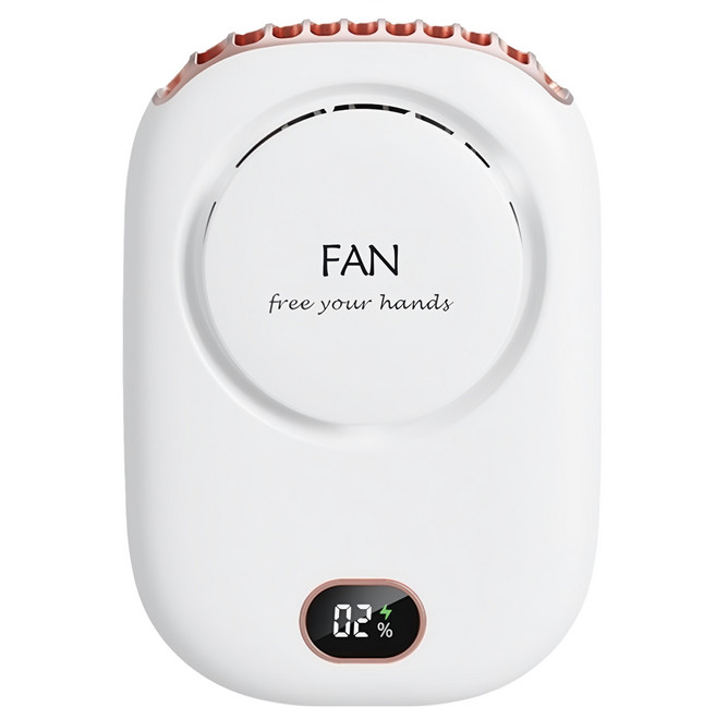掛頸小風扇, 白色, DQ203