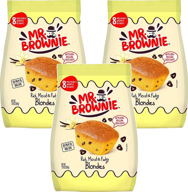 Mr. Brownie 布朗尼先生 香草風味布朗尼, 200g, 3包