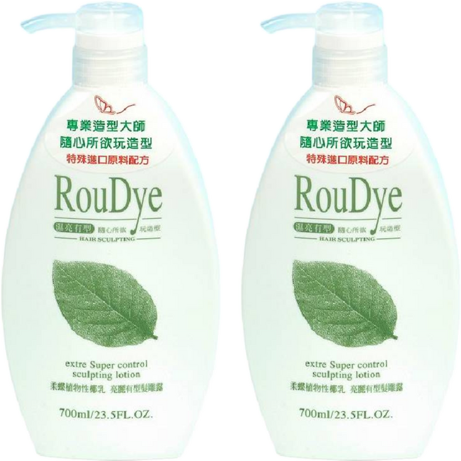 Roudye 柔蝶 椰乳髮雕露 亮麗有型 700ml, 2瓶