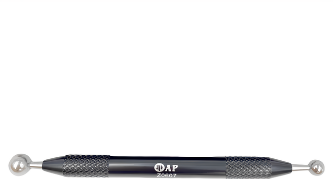 AP. 普思 雙頭大圓珠筆 7.5mm + 10mm, 銀色金屬頭 + 黑色筆身, 1支