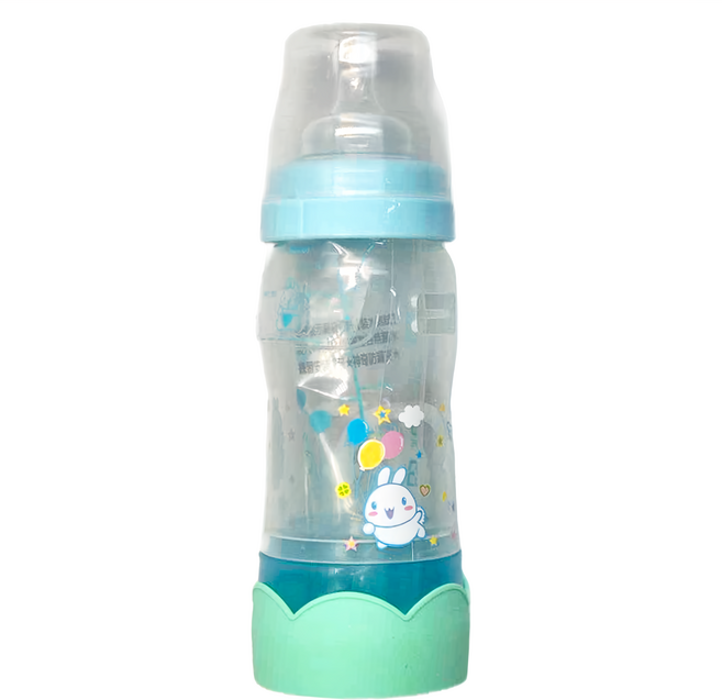 No.1 smart 第一寶寶 防脹氣拋棄式奶瓶 240ml, 藍色, 1個