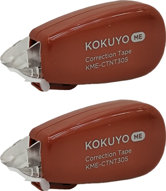 KOKUYO 國譽 ME 象牙白修正帶 B罫 6m KME-CTNT305DR, 跑道紅, 2個